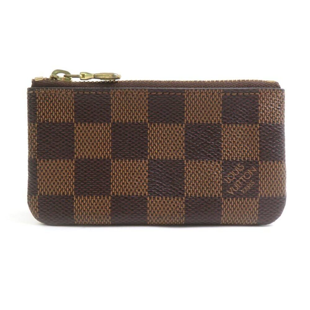 Louis Vuitton LOUIS VUITTON Wallet/Coin Purse Damier Pochette Clé Canvas Eben...